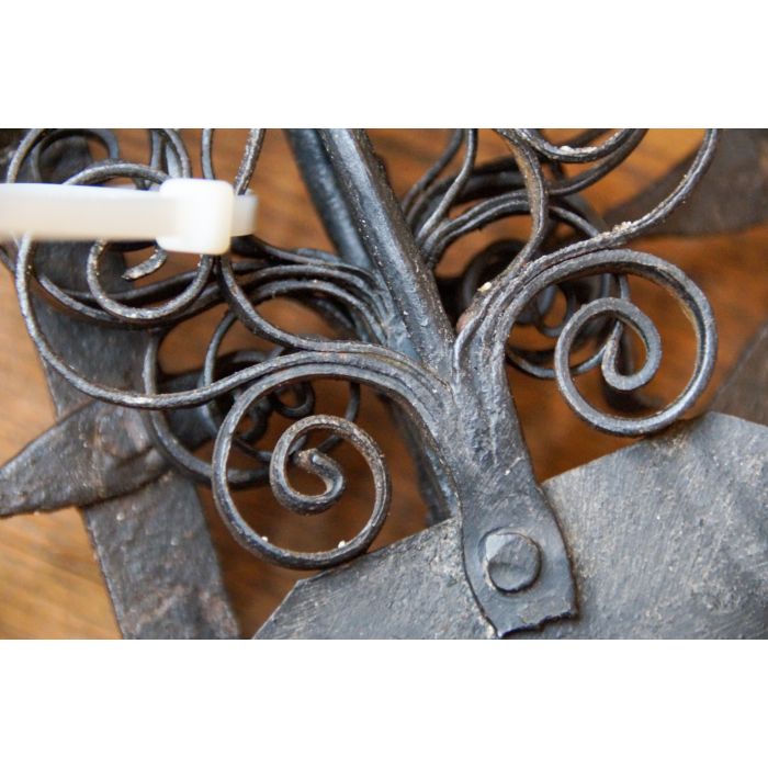 Antique Wall Hanging Fireplace Tools made of Wrought iron 