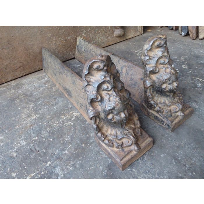Louis XIV Style Andirons made of Cast iron 
