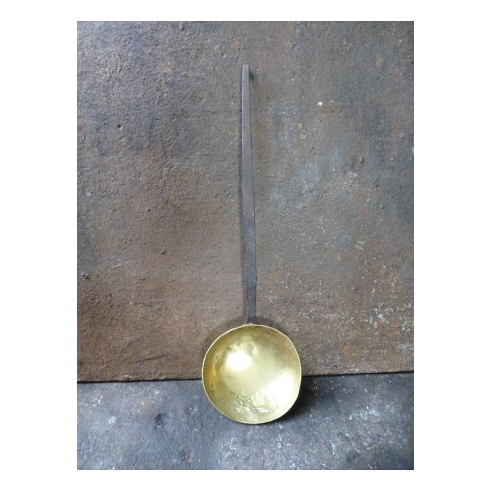 18th c Ladle made of Wrought iron, Brass, Copper 
