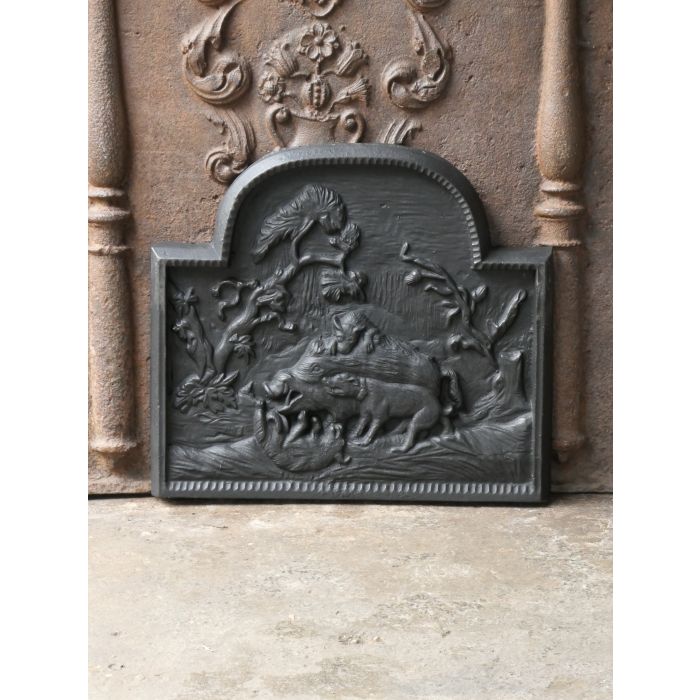 Allegory of the Hunt Fireback made of Cast iron 