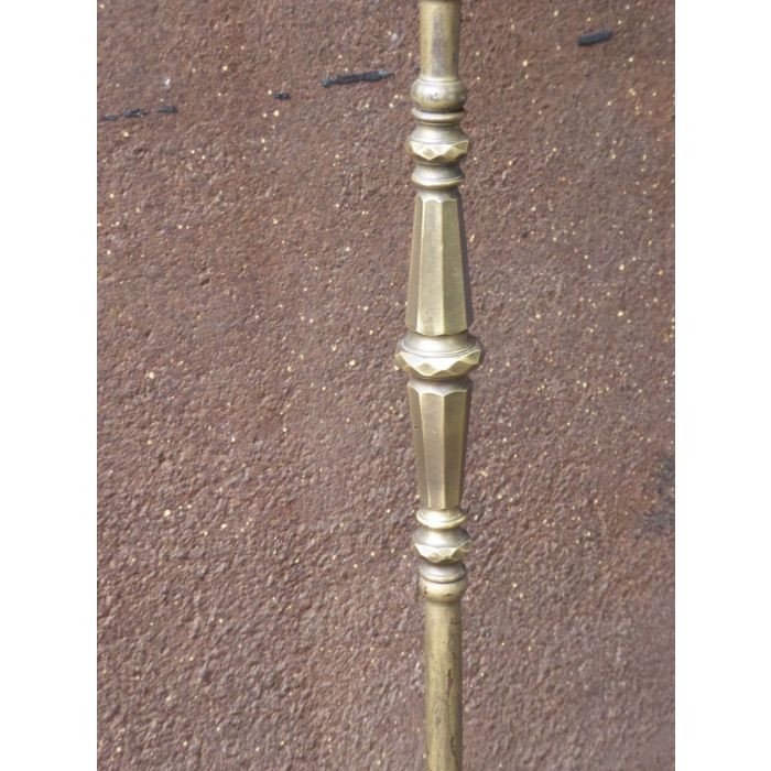 Napoleon III Stand Fire Irons made of Wrought iron, Brass 