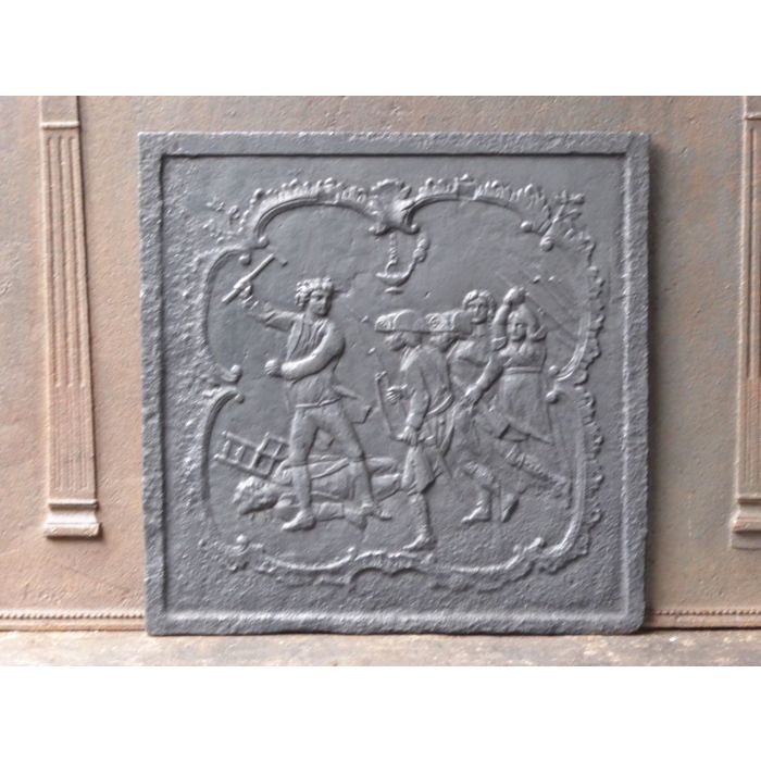 French Revolution Fireback made of Cast iron 