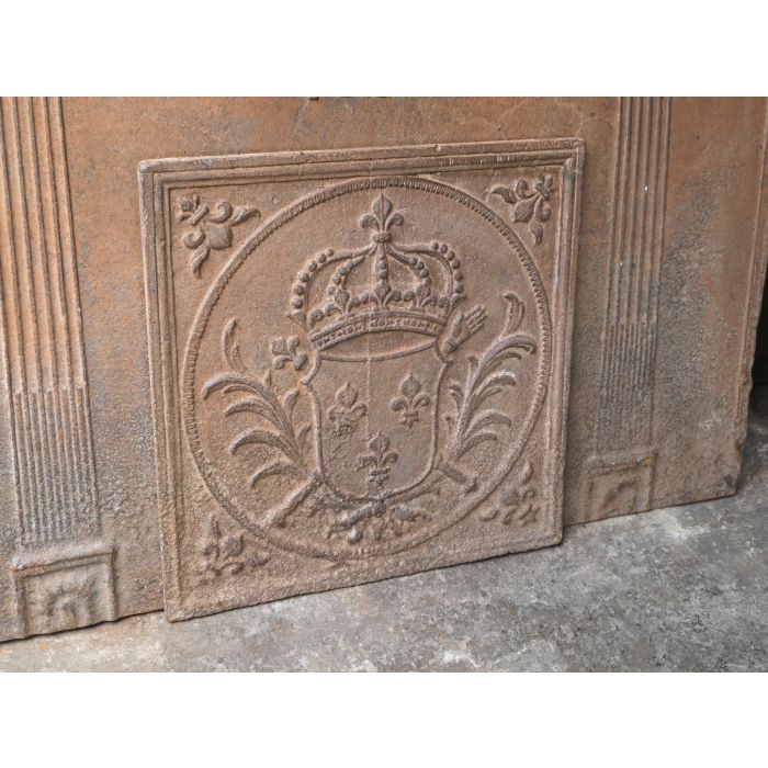 Arms of France Fireback made of Cast iron 