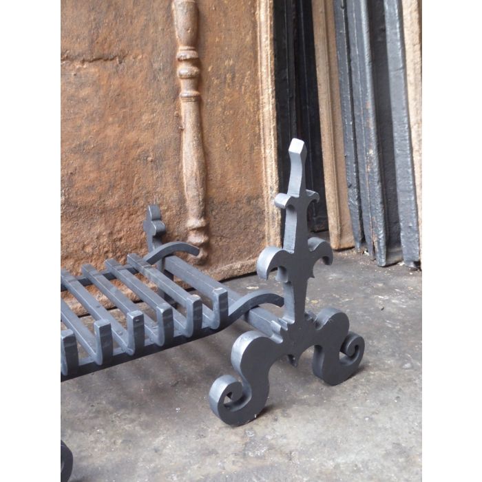 Victorian Wood Grate made of Cast iron, Wrought iron 