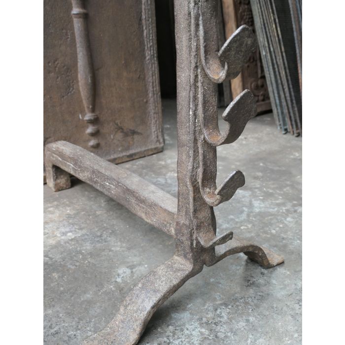 Large Andirons | Landiers made of Wrought iron 