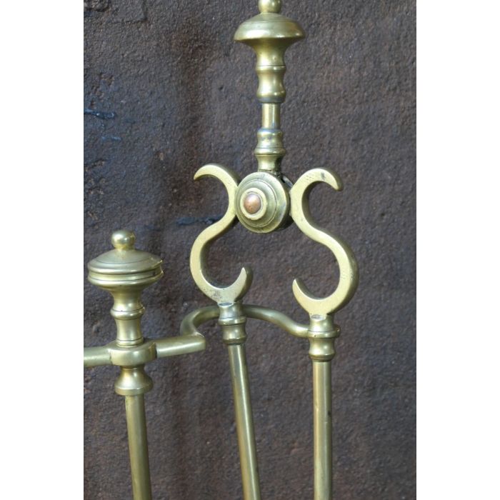 Victorian Companion Set made of Cast iron, Wrought iron, Brass 