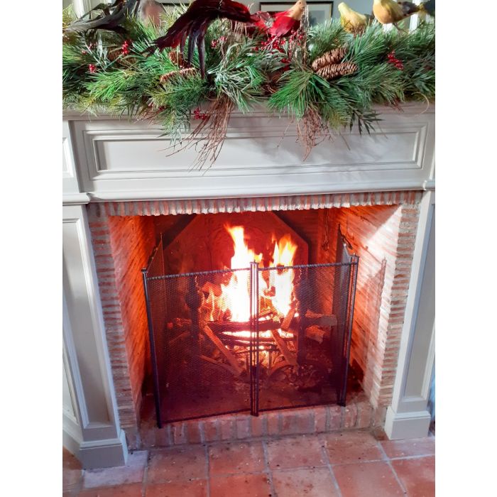 Large Elegant Fireplace Screen | Handmade, New | 38