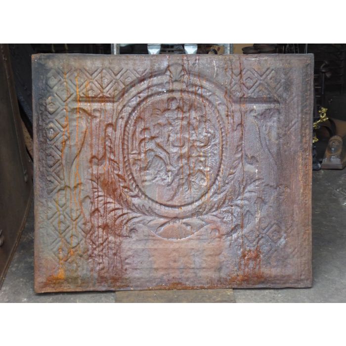 Zeus and the Seasons Fireback made of Cast iron 