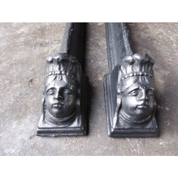 Louis XV Andirons made of Cast iron 