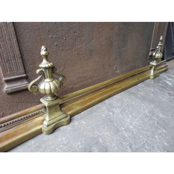French Fireplace Fender made of Brass 