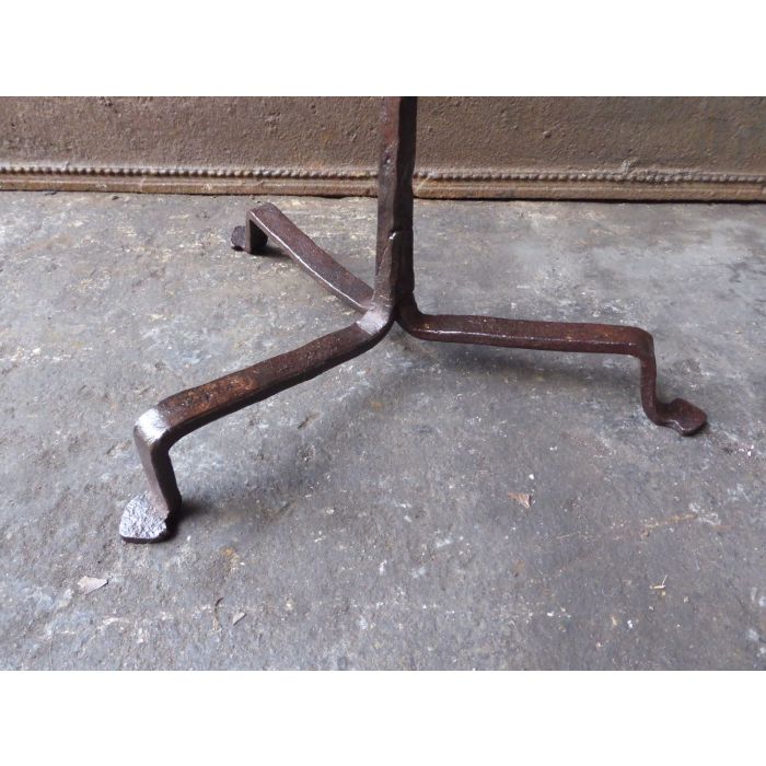 Fireplace support for bottle of red wine made of Wrought iron 
