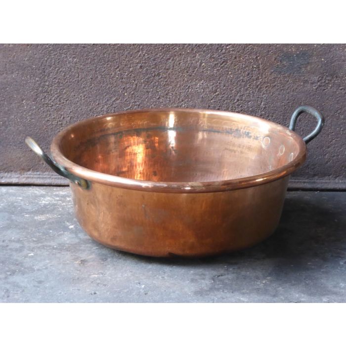 Polished Copper Log Basket made of Brass, Polished copper 