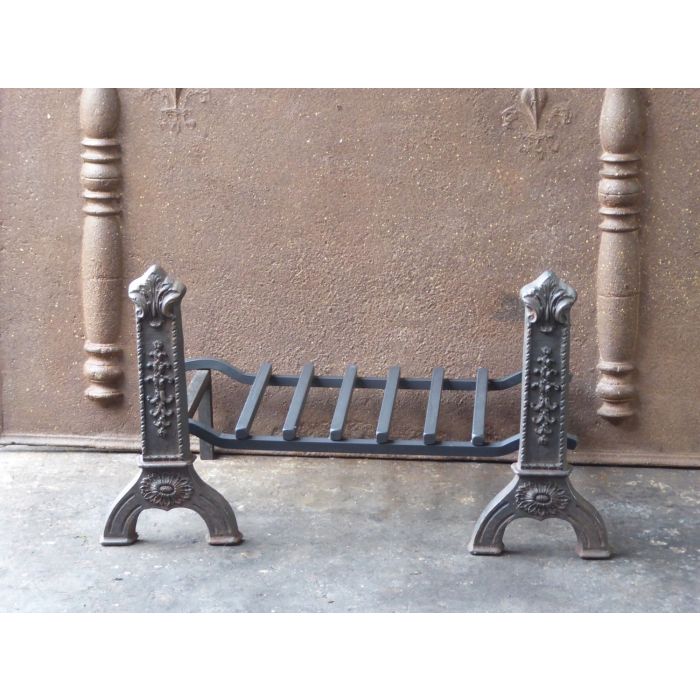 Cast Iron Andiron Fireplace made of Cast iron, Wrought iron 