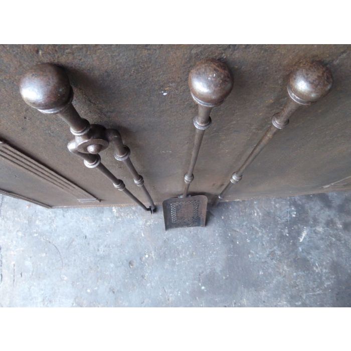 Victorian Fireplace Tool Set made of Wrought iron 