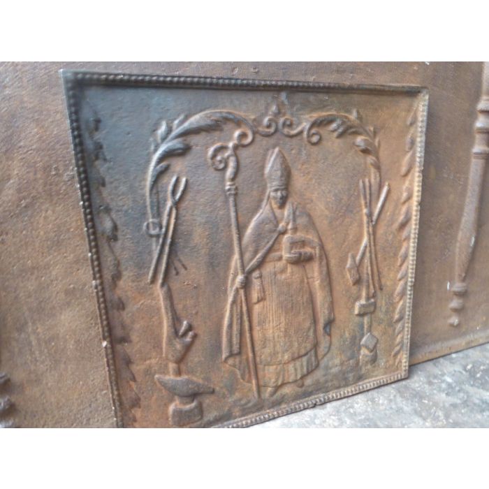 Saint Eloy Fireback made of Cast iron 