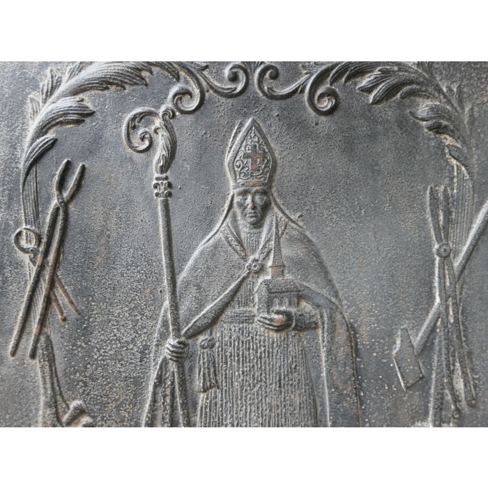 Saint Eloy Fireback made of Cast iron 