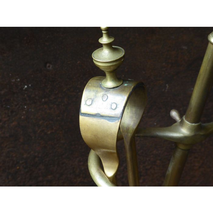 Napoleon III Fireplace Tools made of Brass 