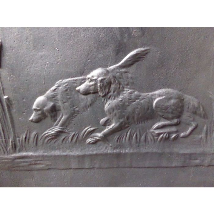 Dogs Fireback made of Cast iron 