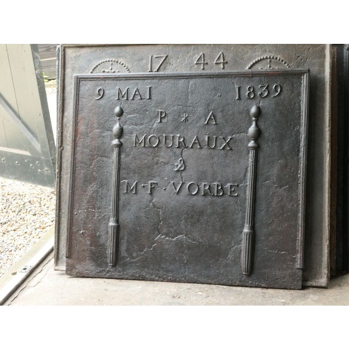 Marriage Fireback made of Cast iron 