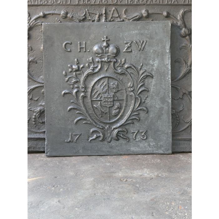Coat of Arms Fire Back made of Cast iron 