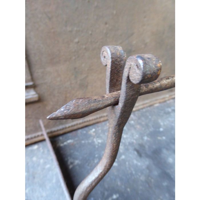 Manual Roasting Jack made of Wrought iron, Wood 