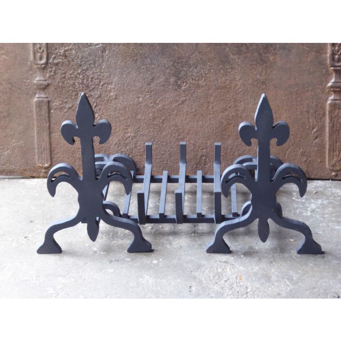 Victorian Wood Grate made of Cast iron, Wrought iron 