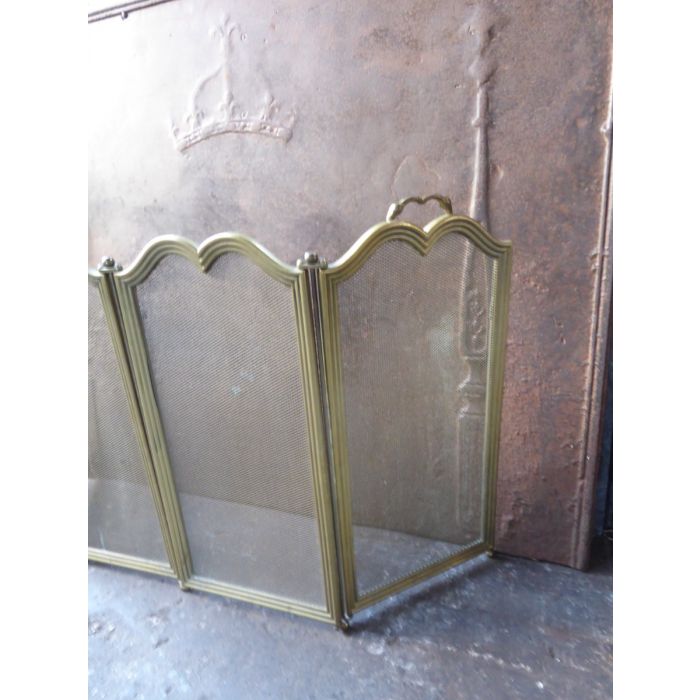 French Fireplace Screen made of Brass 