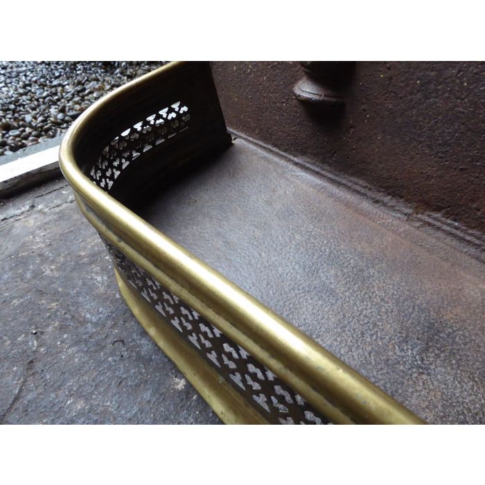 Brass Fireplace Fender made of Brass, Iron 