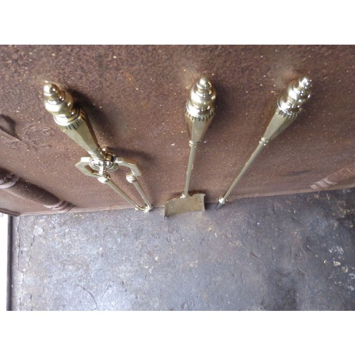 Polished Brass Fire Tools made of Polished steel, Polished brass 