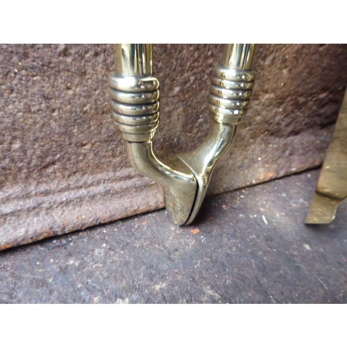 Polished Brass Fire Tools made of Polished steel, Polished brass 