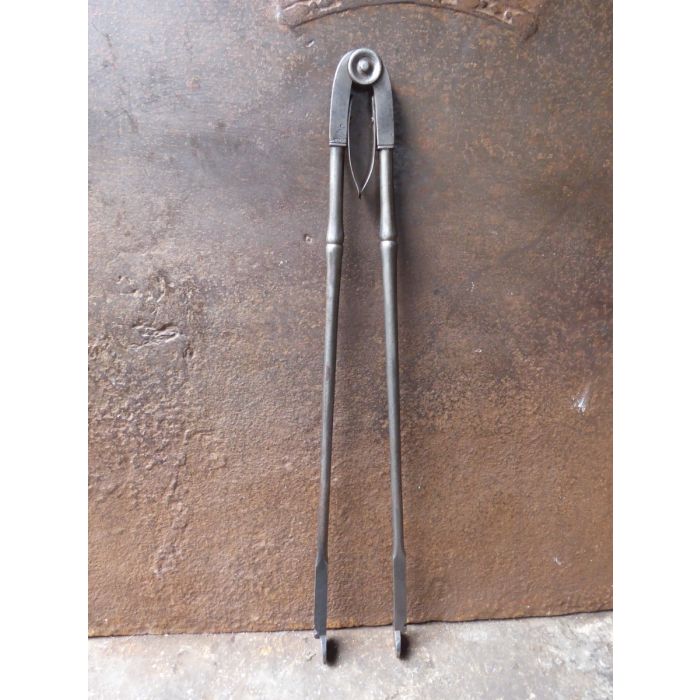 Art Deco Fire Tongs made of Wrought iron 