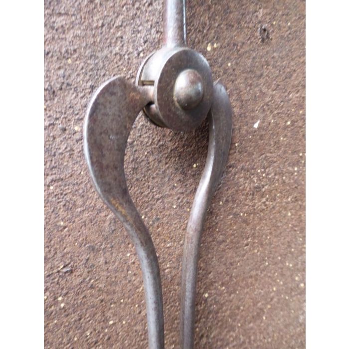 English Fire Tongs made of Wrought iron 