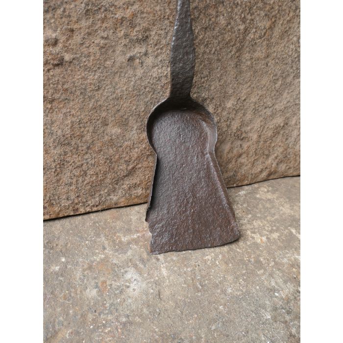 Large Fireplace Shovel made of Wrought iron, Brass 