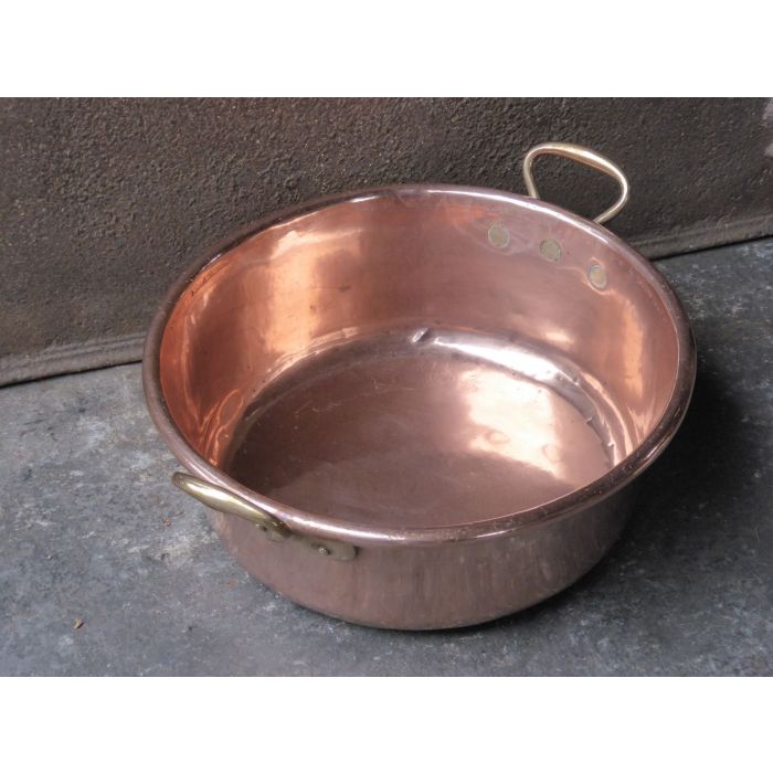 Polished Copper Log Basket made of Brass, Polished copper 