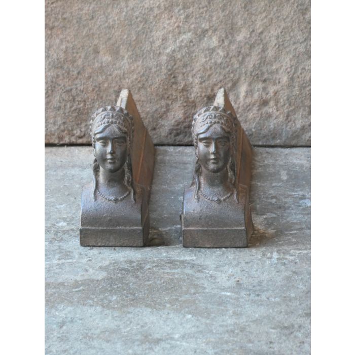 Small Andirons Fireplace made of Cast iron 