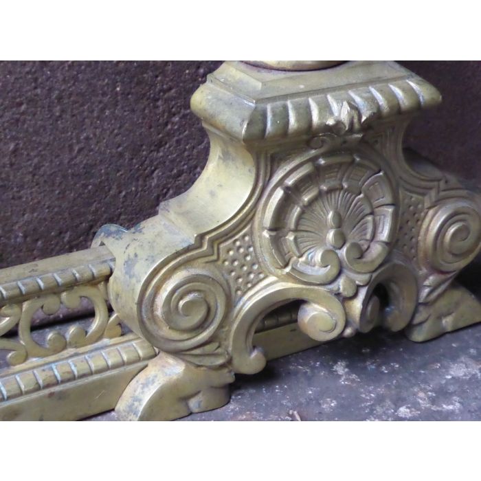 Brass Fireplace Fender made of Wrought iron, Brass 
