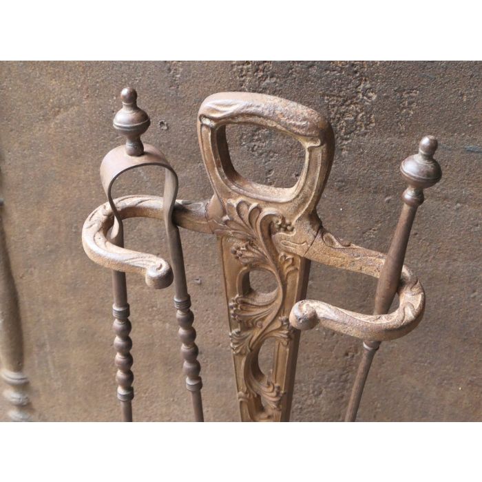 Art Nouveau Fire Tools made of Cast iron, Wrought iron 
