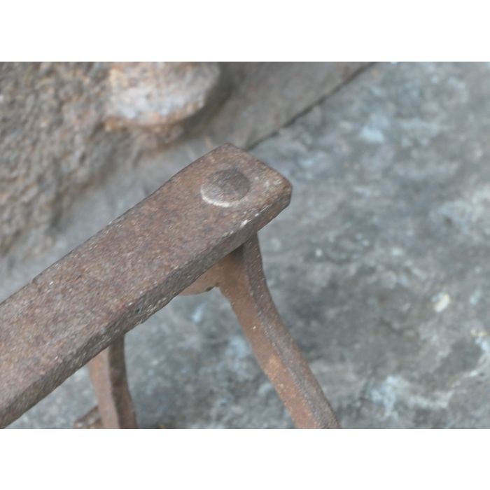 Louis XV Iron Andiron made of Wrought iron 