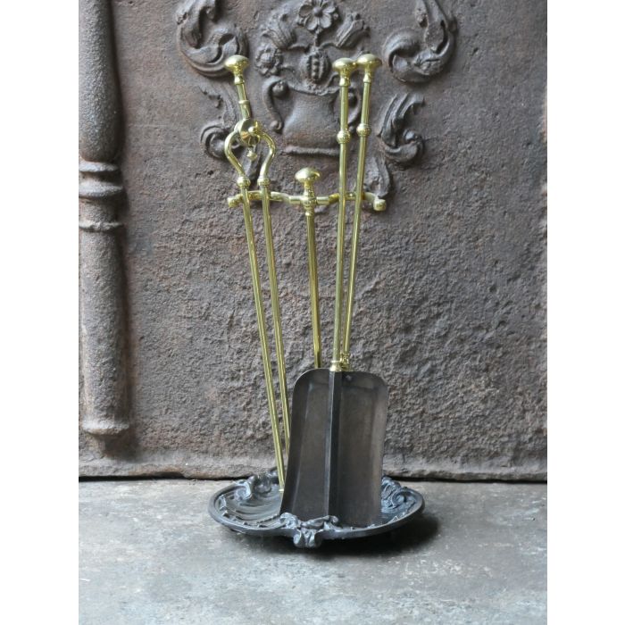 Victorian Companion Set made of Cast iron, Brass 
