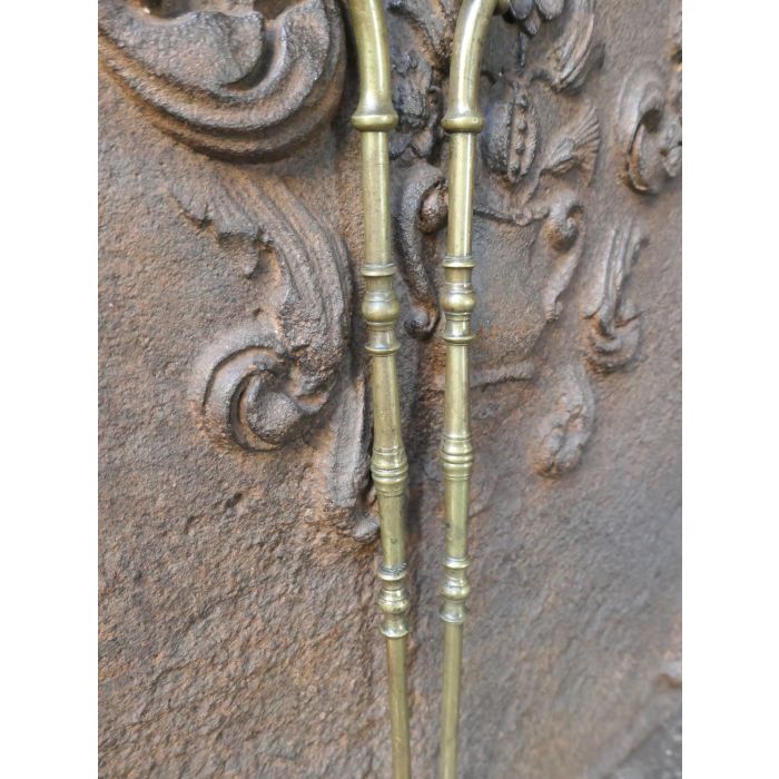 Victorian Fire Tongs made of Brass 