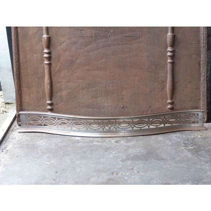 Victorian Fire Fender made of Polished steel 