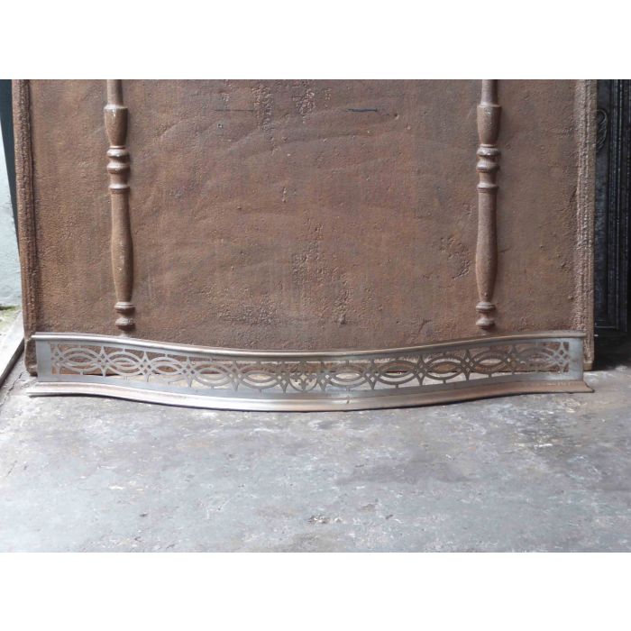 Victorian Fire Fender made of Polished steel 