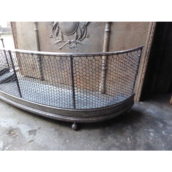 Victorian Fire Guard made of Iron mesh, Iron 
