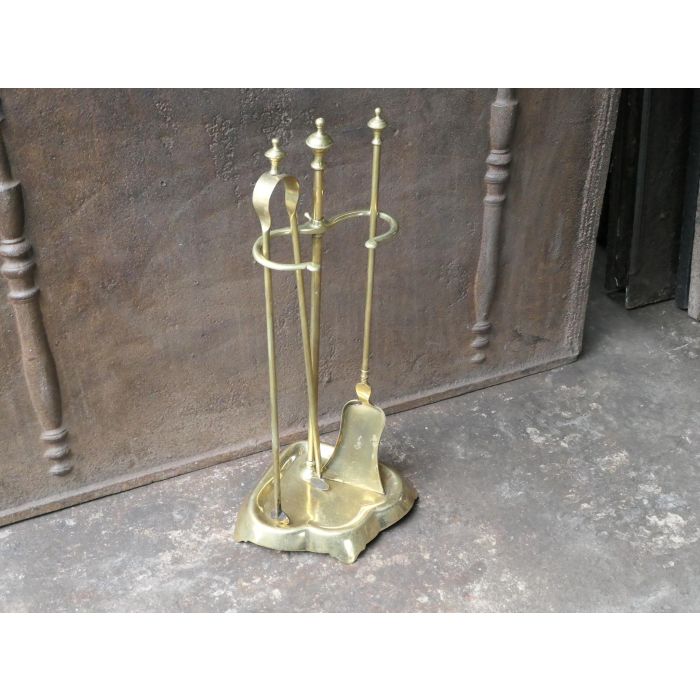 Bouhon Frères Fireplace Tools made of Brass 