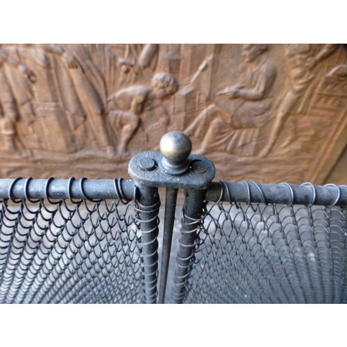 Large French Fireplace Screen | Handmade, New | 63-73