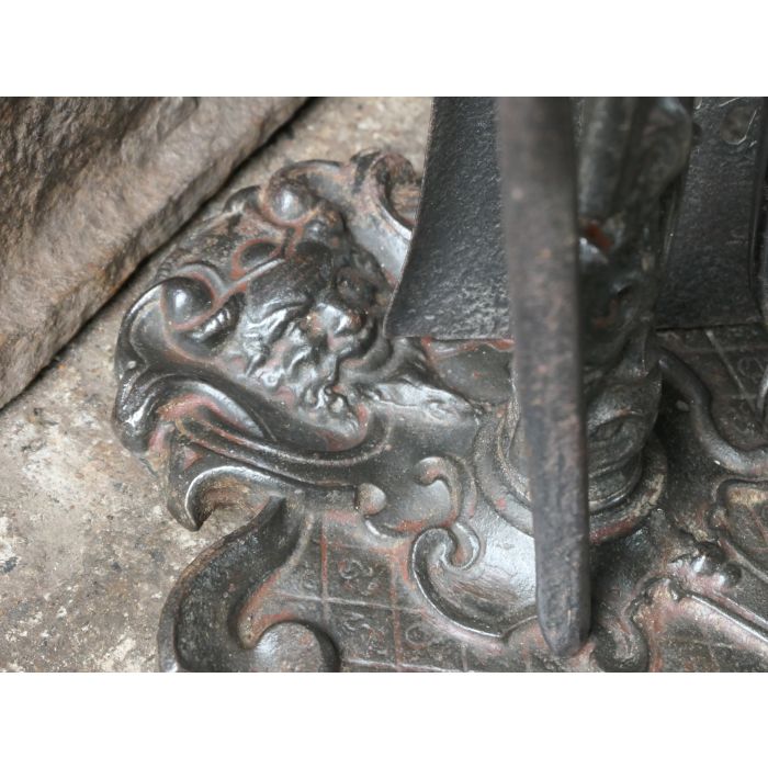 Georgian Fire Irons made of Cast iron, Wrought iron 