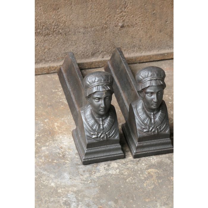 Woman Andirons made of Cast iron 