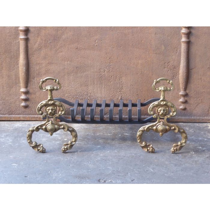 Louis XIV Style Andirons made of Brass 