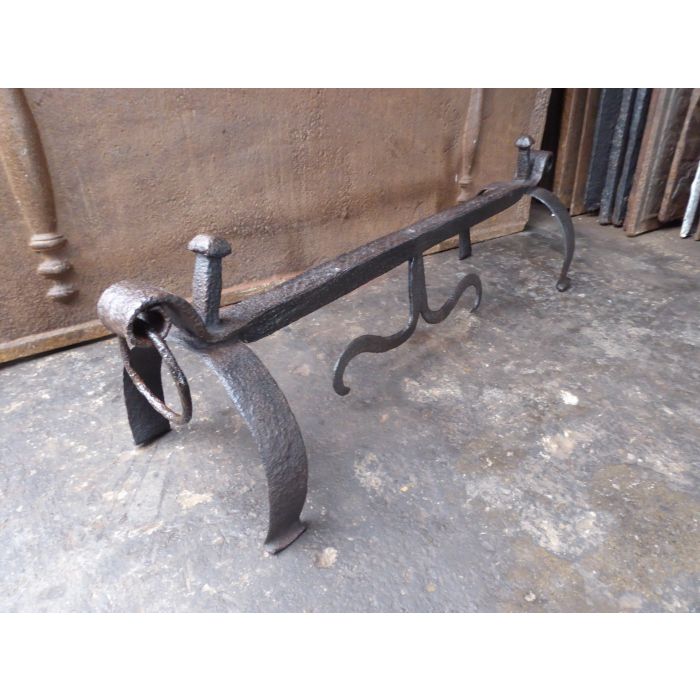 Gothic Rests Fire Irons made of Wrought iron 