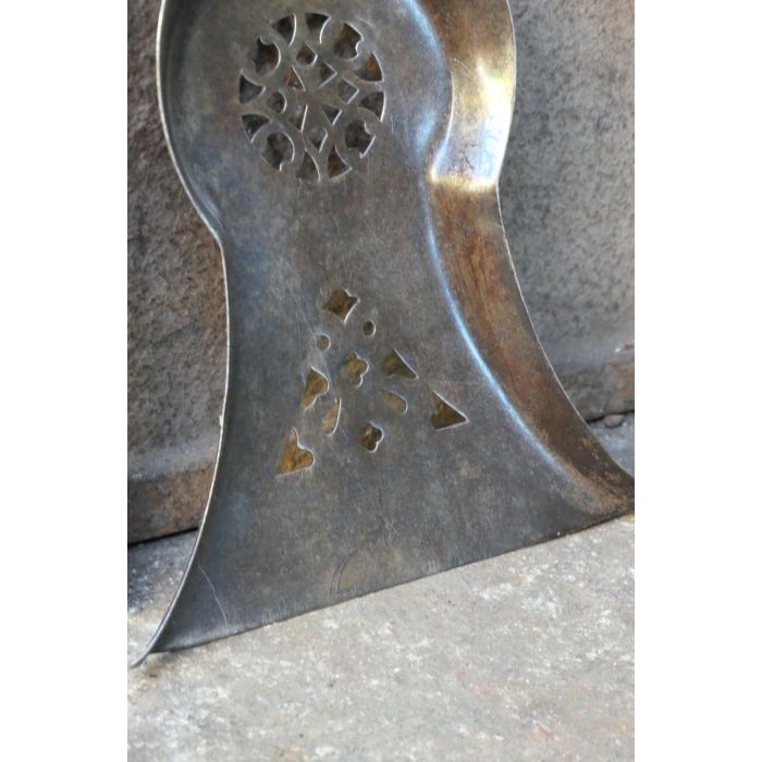 Large Georgian Fire Irons made of Cast iron, Wrought iron, Brass 